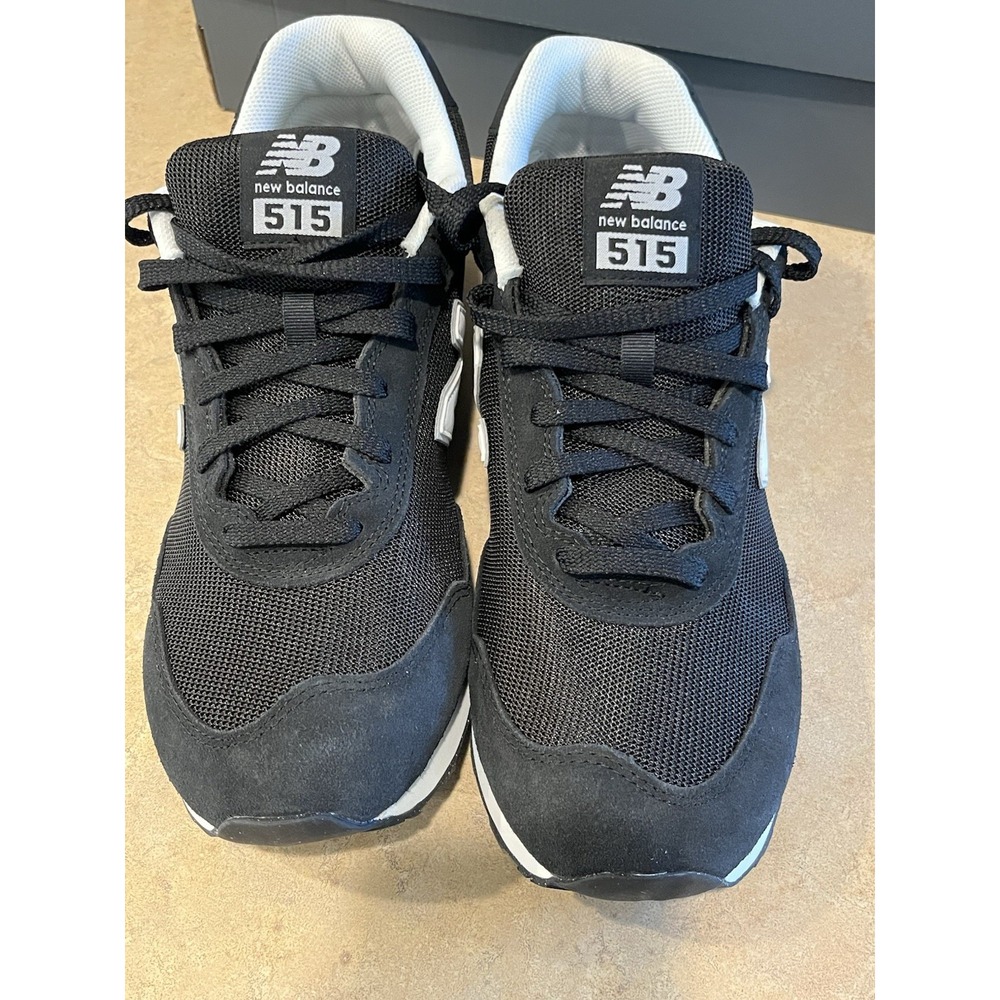New Balance 515 Classics Shoes Men's 12 Wms 13.5 Black Low Top ML515BLK Sneakers - Picture 3 of 6